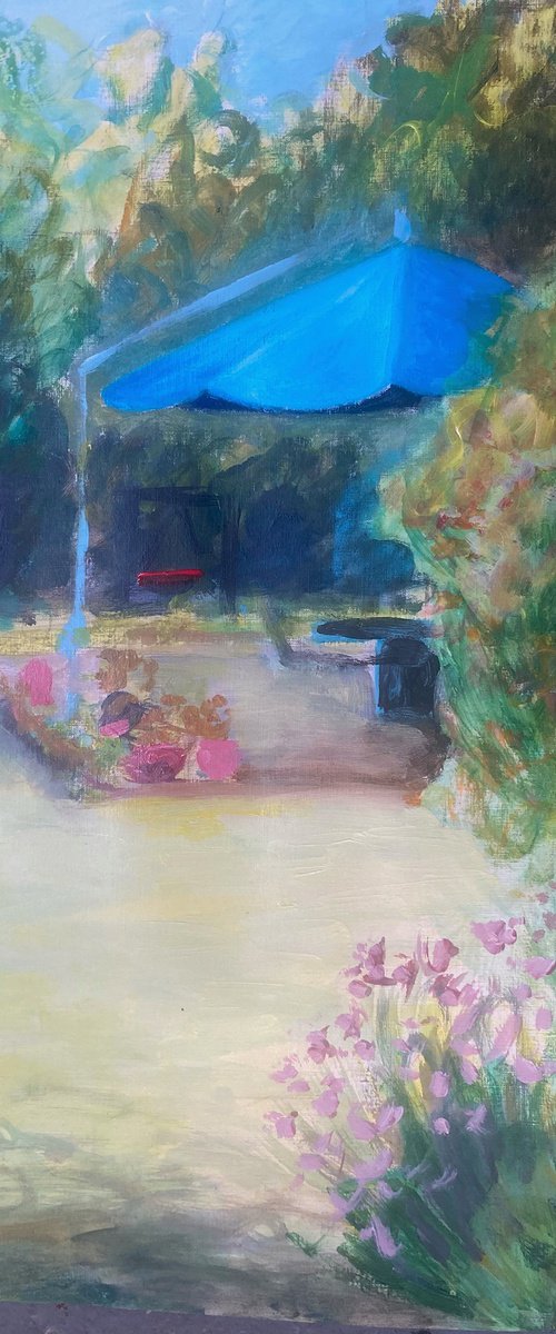 Mid summer garden sketch by René Goorman