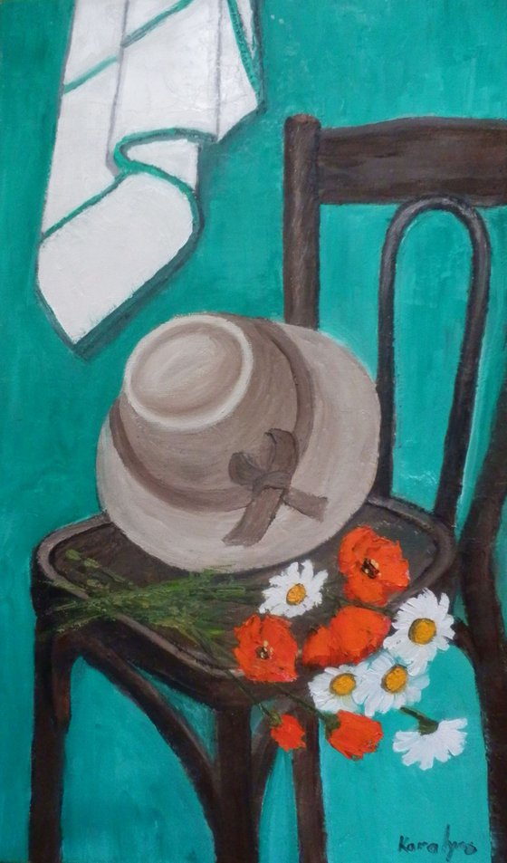 Still life with poppies