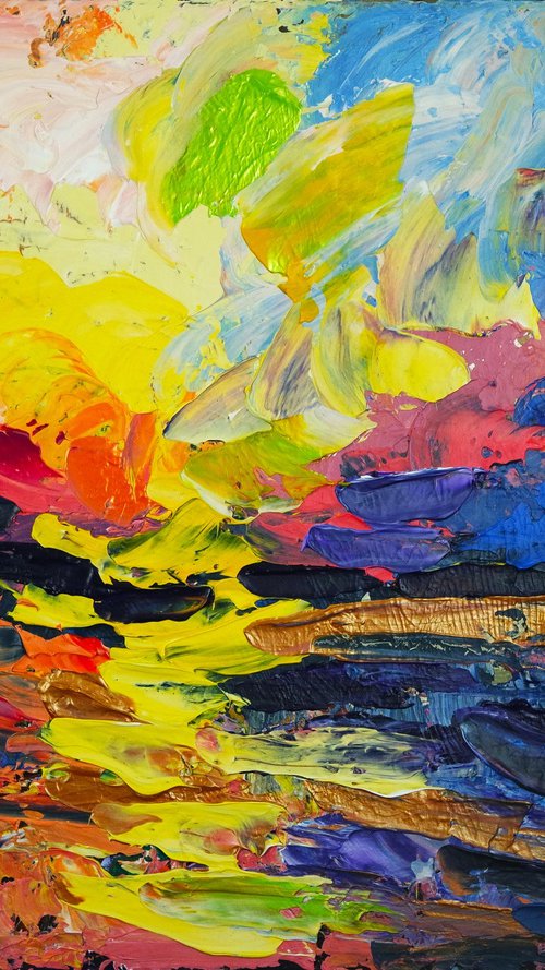 Sunset Spectacular Texture of Colour 218 by Eraclis