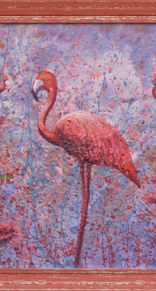 Pink flamingo by Dmitrij Tikhov