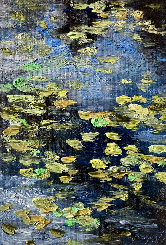 Depth of Dusk - Waterlily pond