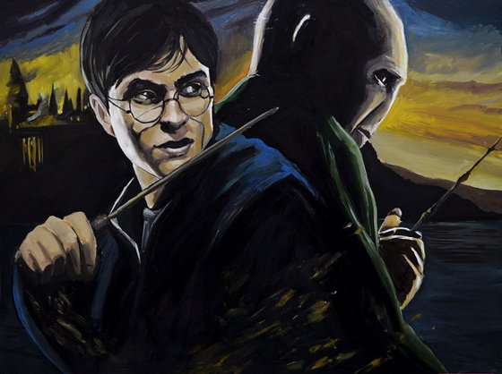 Harry Potter oil painting