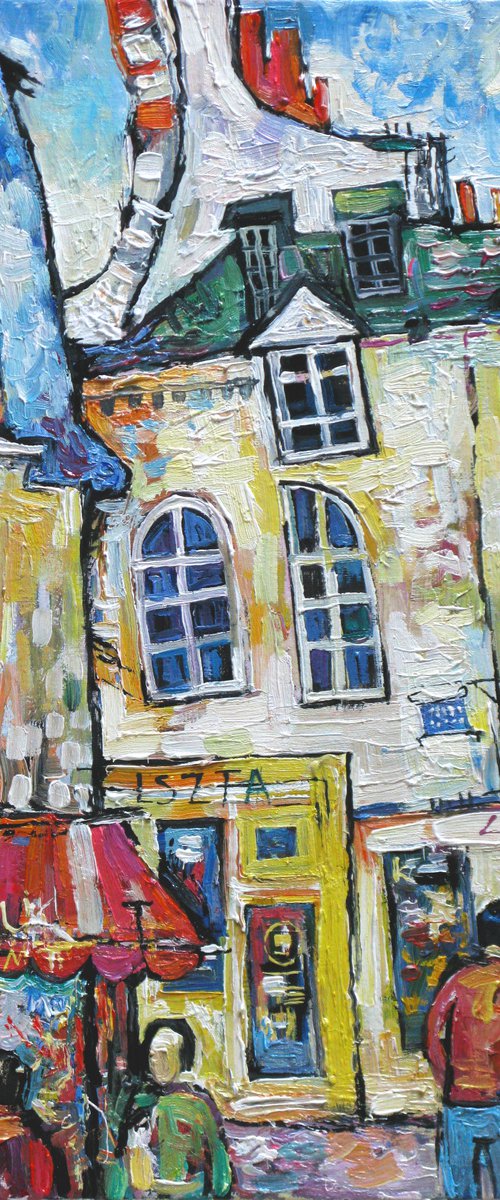 Paris. Rue des Hospitalières Saint-Gervais. by Nikifor Swiristuhin