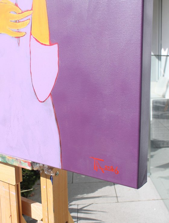 Two under an umbrella.