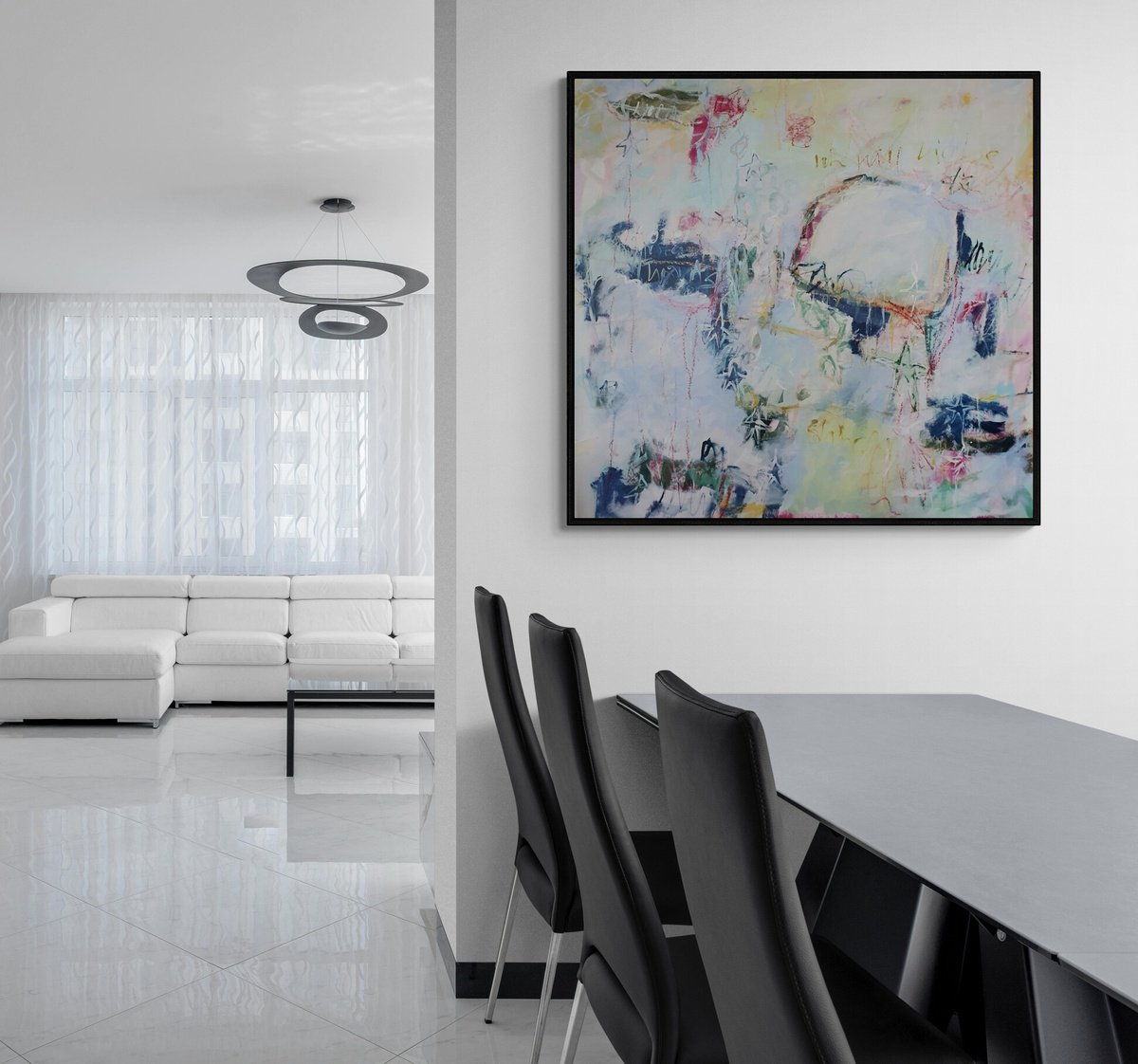 Frozen Words By Jutta Widrinsky, 47 X 47, Artwork For Sale On Artfinder