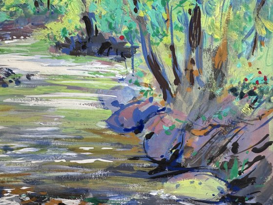 Stream in the forest, Tuscany