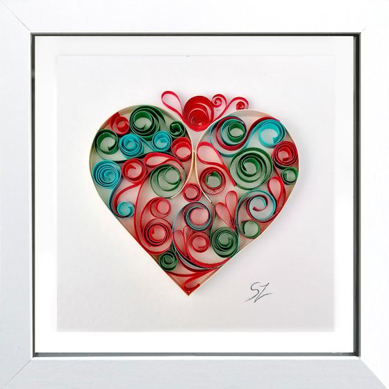 Quilling Colourfull Heart