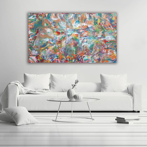 Solaris | 60 x 34 IN / 152 x 86 CM | XL Abstract Painting