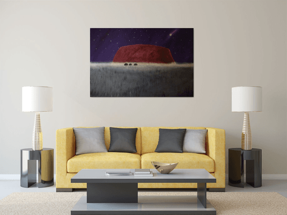 “Ayers Rock At Midnight” 150x100x2cm