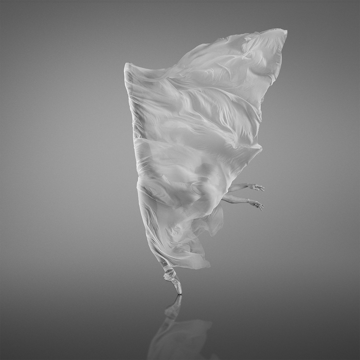 Expressive Portrait Photograph By Yevgeniy Repiashenko, 22 X 22", Arabesque, Original Artwork