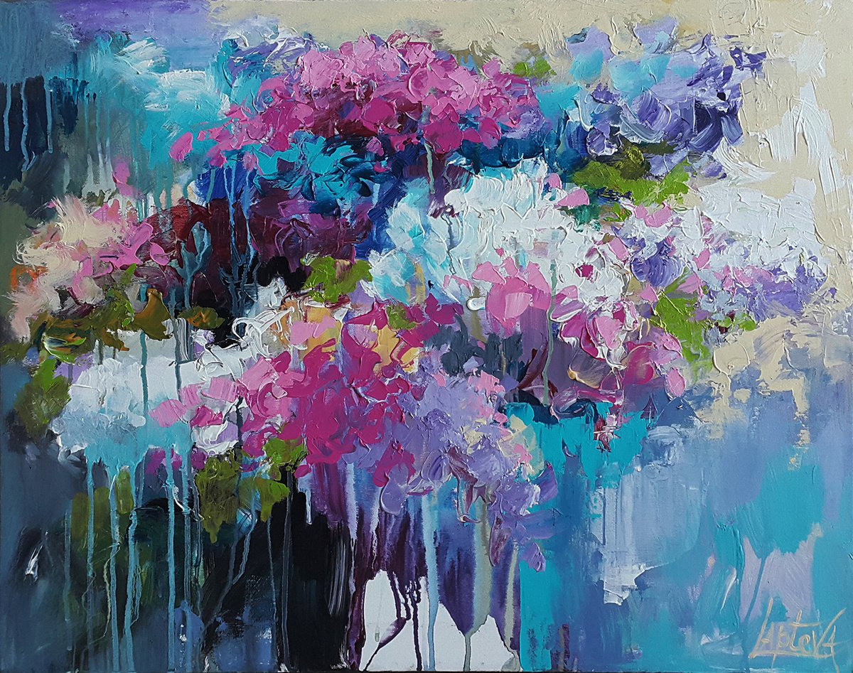 Hydrangeas by Viktoria Lapteva