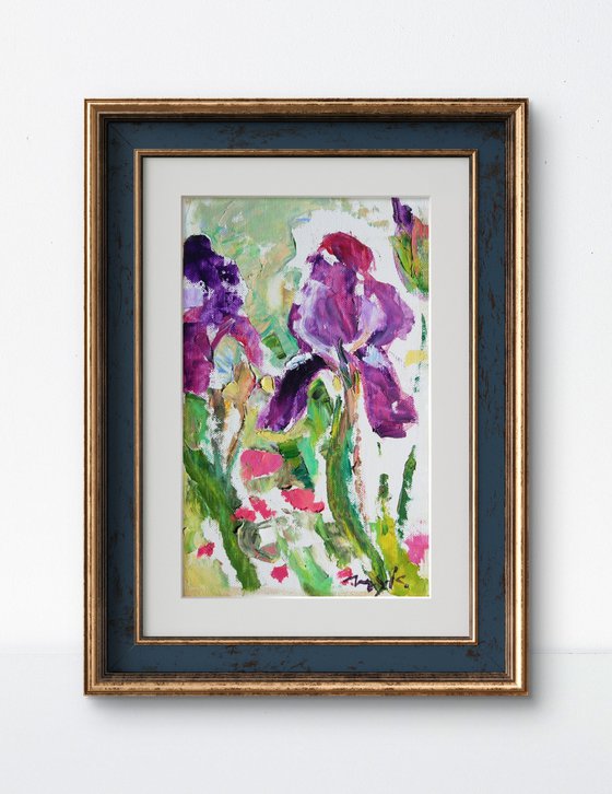 Iris is blooming