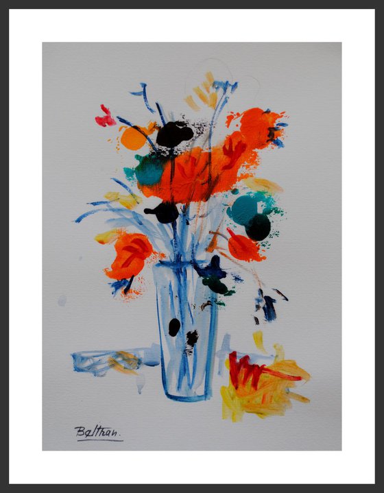 Le vase aux fleurs d'été/ 11,81 x 15,75 in.(30x40cm)/2018