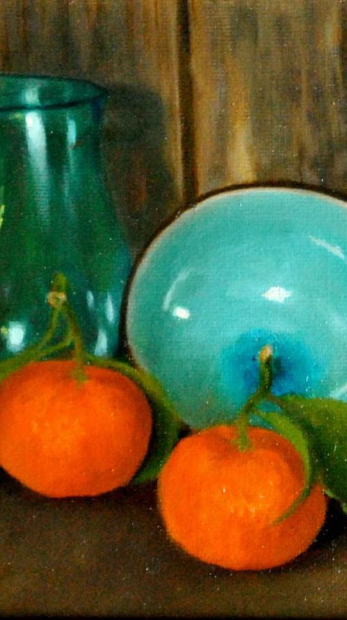 Still life with clementines by Daniela Roughsedge