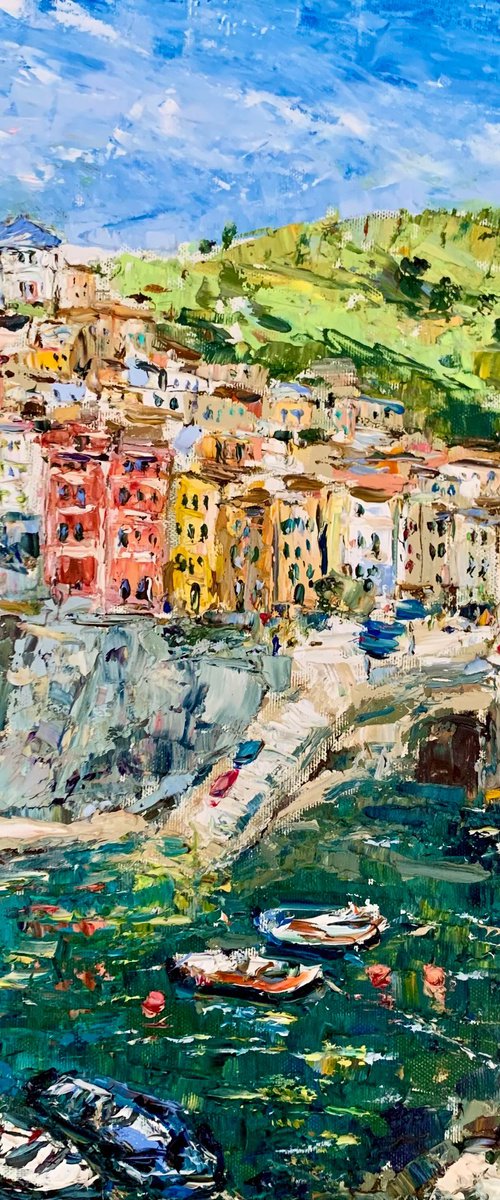 Riomaggiore, Cinque Terre, Italy by Vilma Gataveckienė