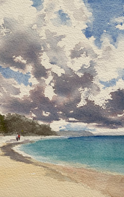 Clouds over Murrays beach - Jervis bay by Shelly Du