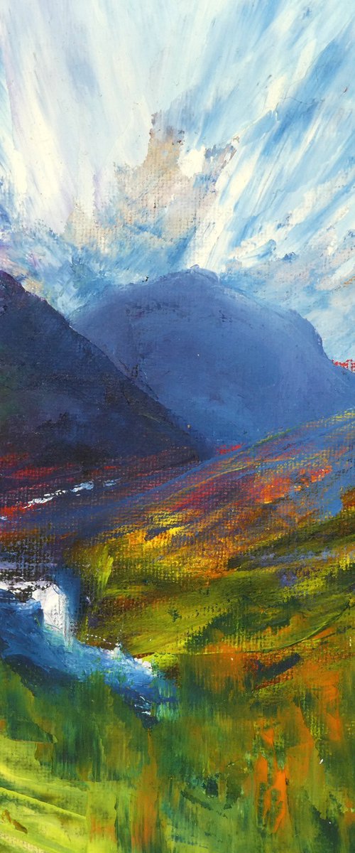 Highland Waterfall by oconnart
