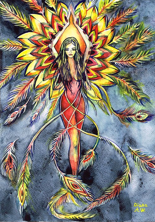 woman phoenix by Diana Aleksanian