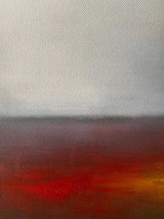 'Misty Mornings' Large Abstract Painting