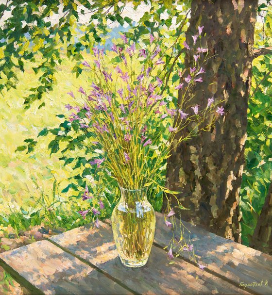 Still life with Bellflowers