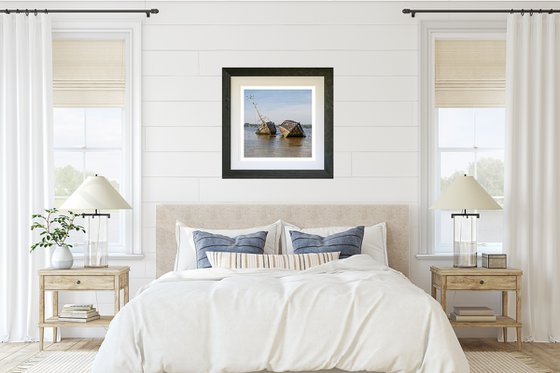 PinMill Wreck X2 Colour Framed