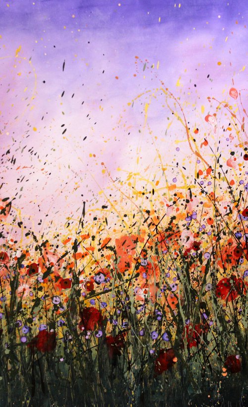 Distant Breeze - Extra large  landscape painting by Cecilia Frigati