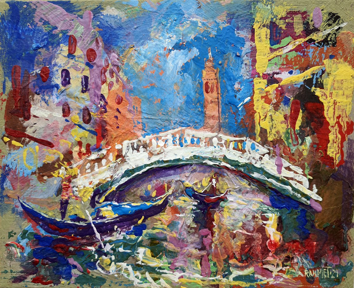  Bridge In Venice. By Rakhmet Redzhepov, 9 X 8, Artwork For Sale On Artfinder