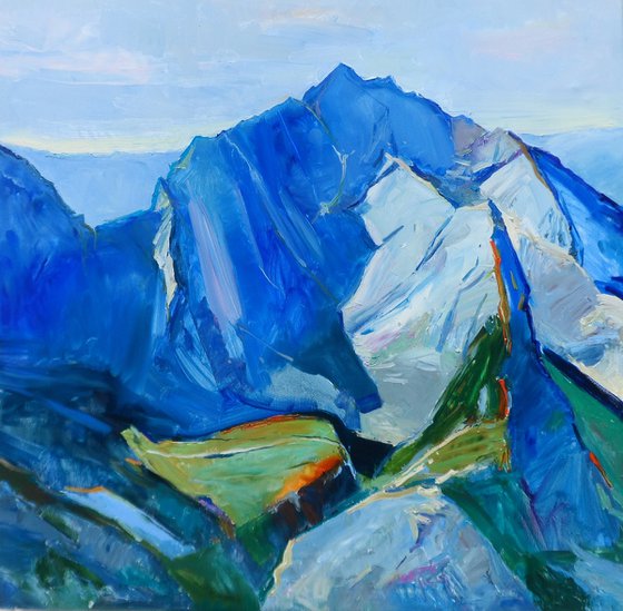 " Mountains in winter "