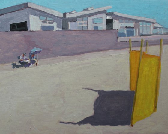 Windbreak on Swansea Beach