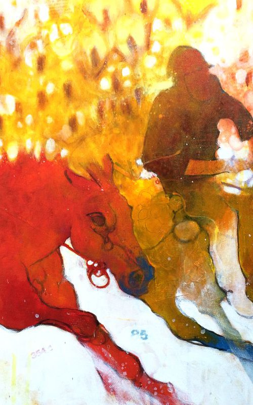 Jockeys side by side by Alessandro Andreuccetti
