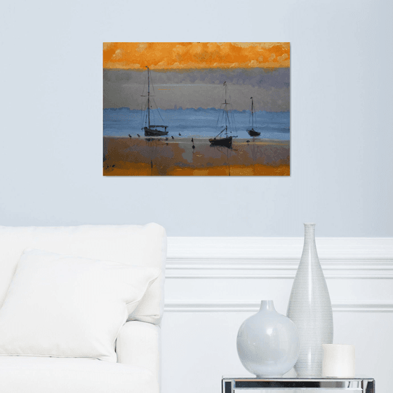 Orange& seascape