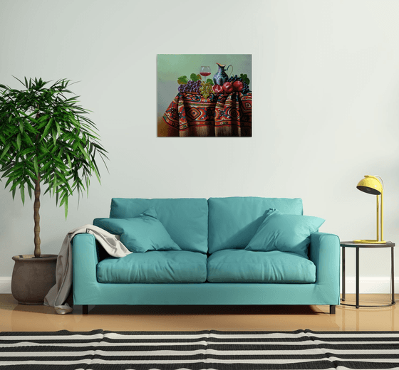 Still Life with Armenian Carpet