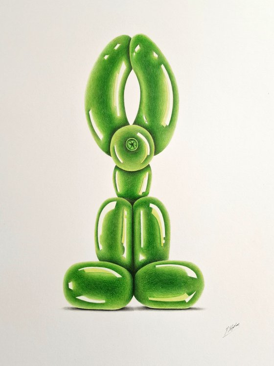 Green Balloon Dog