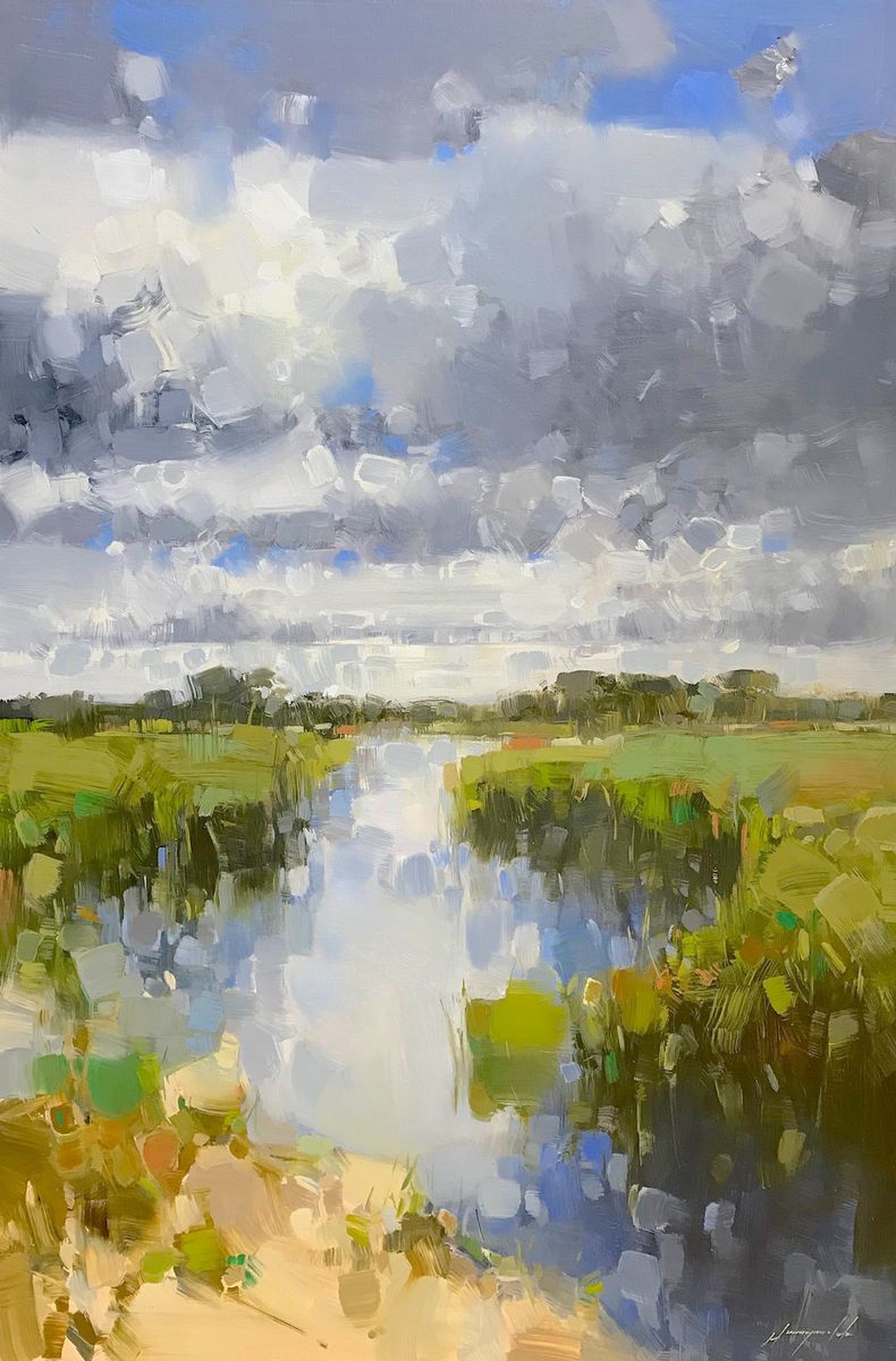 Riverside Landscape Oil Painting One Of A Kind Artfinder