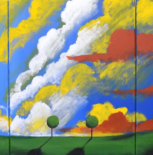 sky painting clouds by Stuart Wright