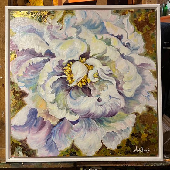 Embrace- Peony Flower Painting