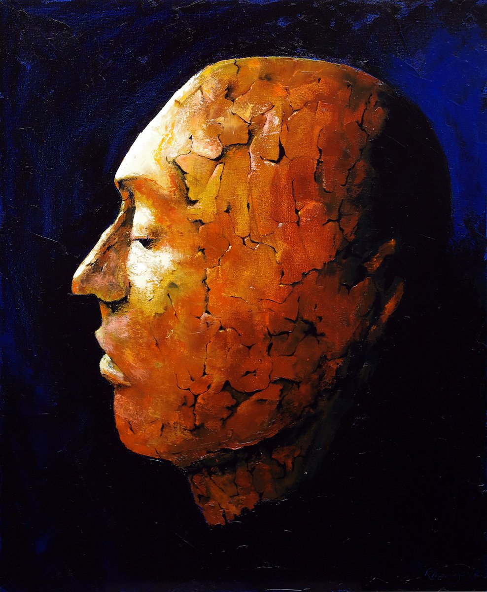 Abstract Still Life Oil Painting By Richard Manning, 24 X 32", Unfinished Sculpture, Original Artwork