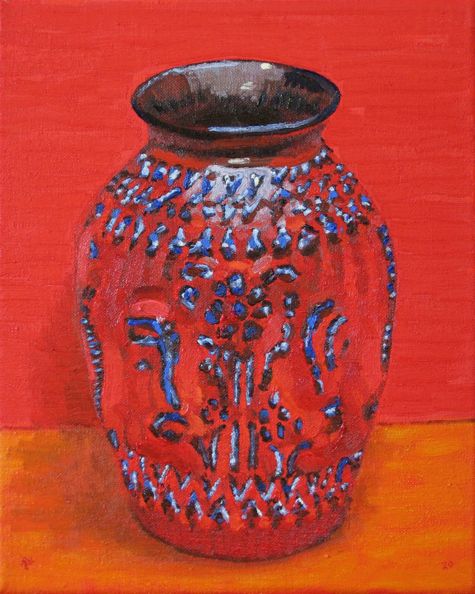 Red Vase by Richard Gibson