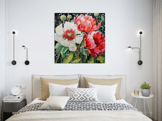 "Meeting of peonies"