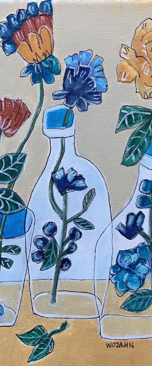 “Blue Bottle Thoughts” by Holly Wojahn
