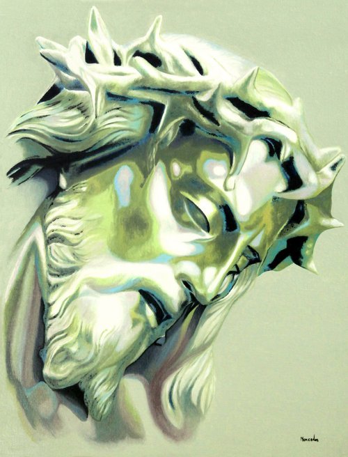 Inspiré d'un buste de Jésus en bronze de Clésinger by Mercédès Soret