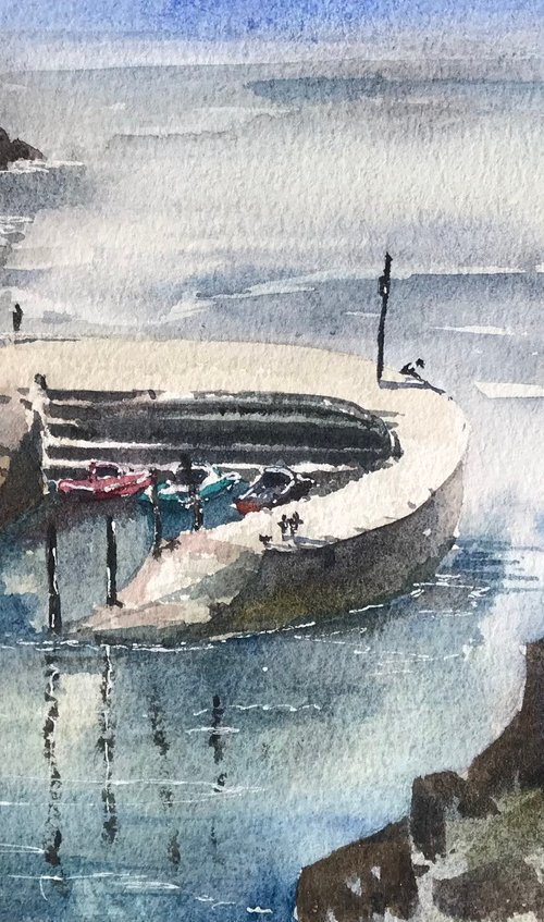Porthclais Harbour from the cost path by Vicki Washbourne