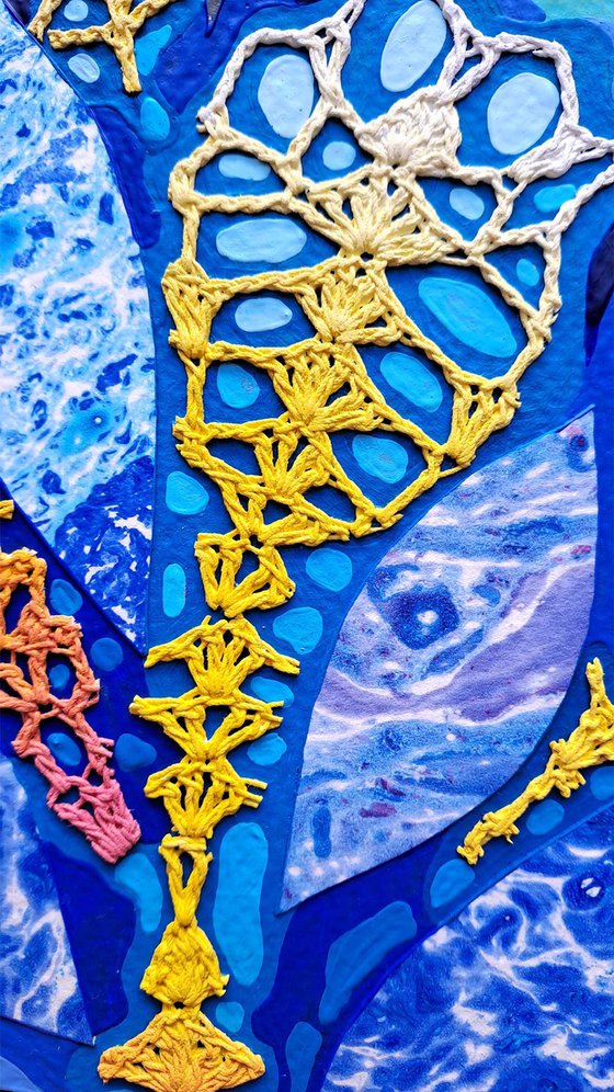 Blue Garden, set of 3