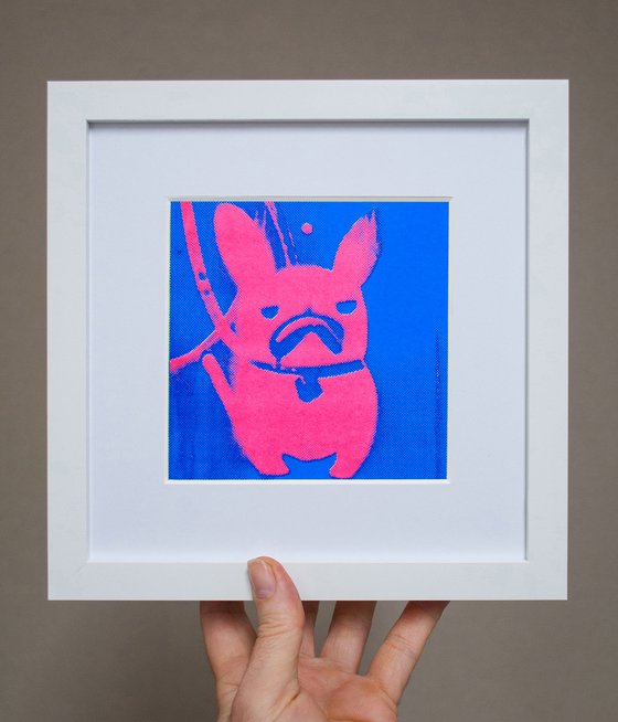 'P!nk' French Bulldog (small framed artists proof)