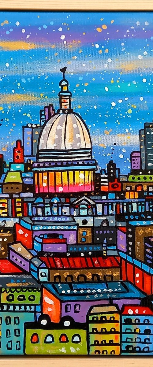 Futuristic  St Paul's Cathedral London by Maria Luisa  Azzini