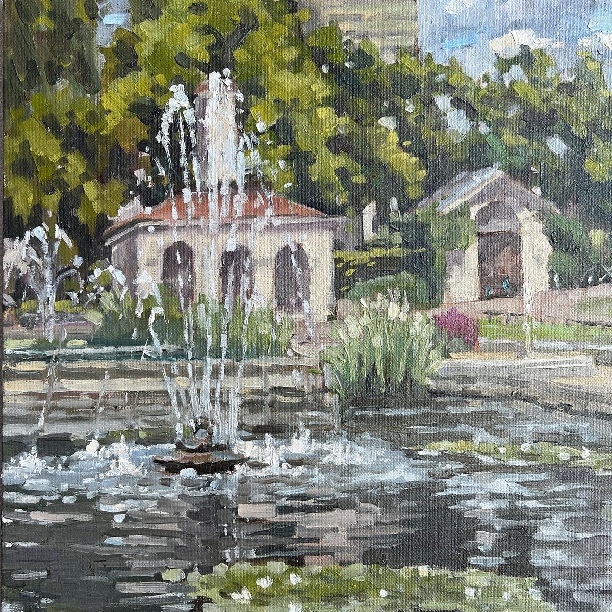 The Italian Gardens, Kensington Gardens by Louise Gillard
