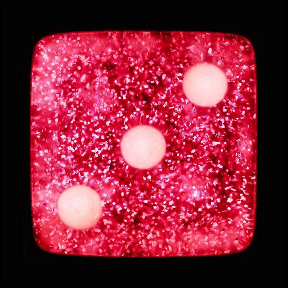 Heidler & Heeps Dice Series, Raspberry Sparkles Three by Richard Heeps