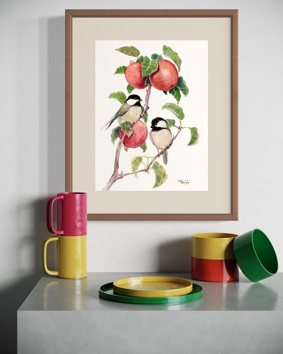 Chickadees and Apples