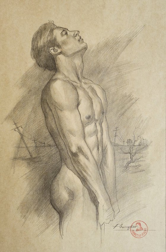 Drawing- Male nude #210326