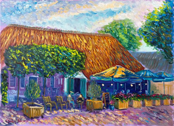 Dutch Village Cafe Terrace in Dalen